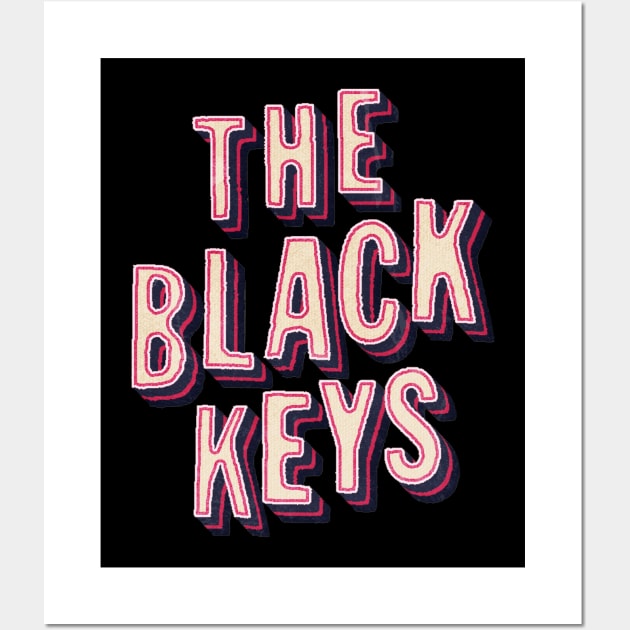 The black keys - retro pink Wall Art by V x Y Creative